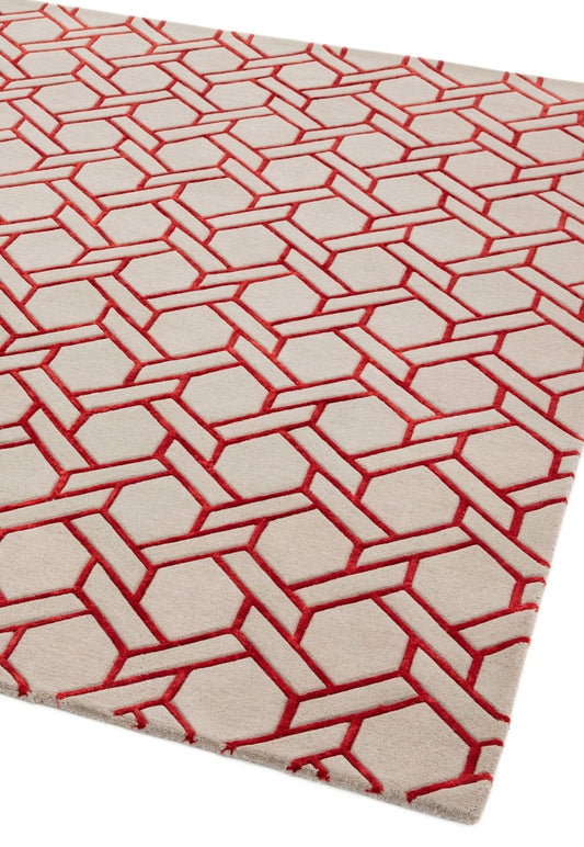 Nexus Lines Handmade Tufted Wool Carpet - Floorshot