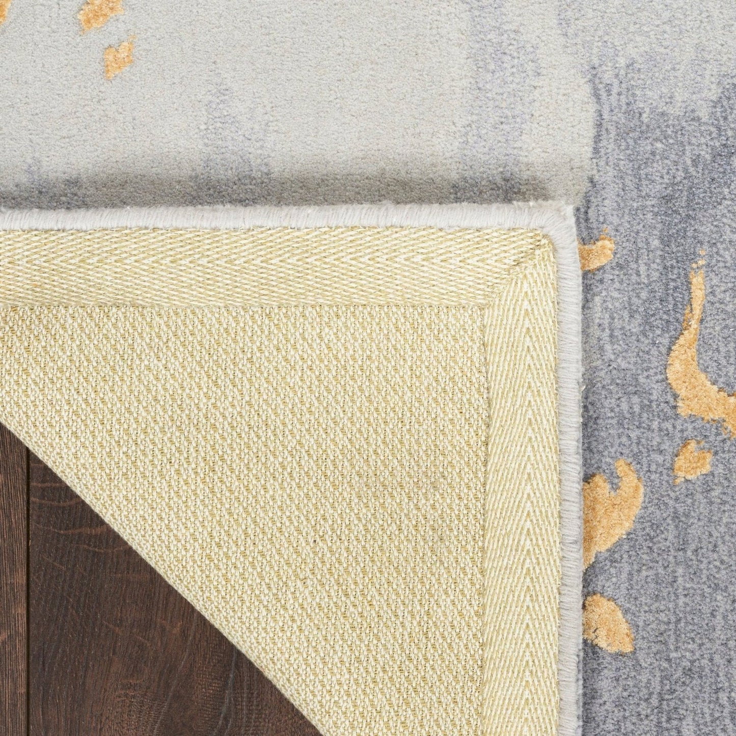 Italian Linen Handmade Tufted Wool Carpet - Corner