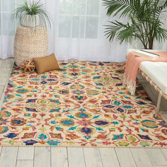Vivid Twilight Handmade Tufted Wool Carpet - Floorshot