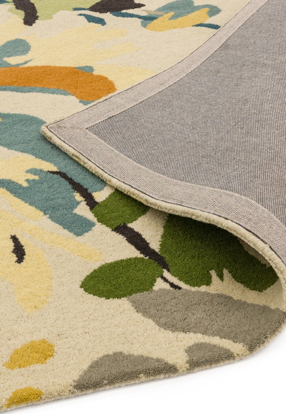 Treasure Quilt Handmade Tufted Wool Carpet - Corner