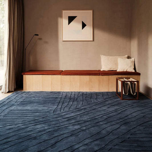 Dark Edition Handmade Tufted Wool Carpet - Floorshot