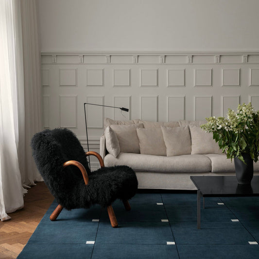 Dark Knight Handmade Tufted Wool Carpet - Floorshot