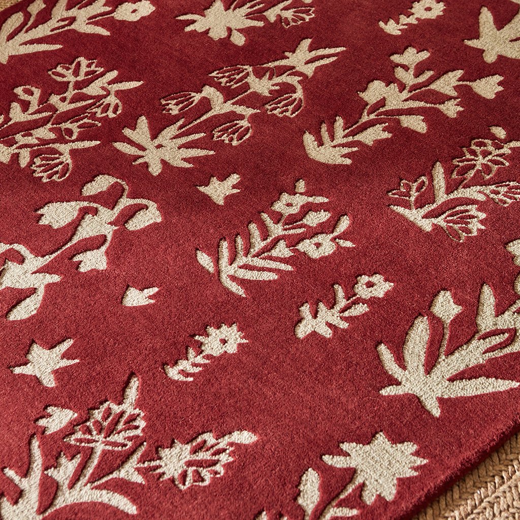 Twilight Arch Handmade Tufted Wool Carpet - CloseUp