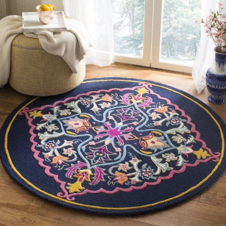 Alabaster Ridge Handmade Tufted Round Wool Carpet - Floorshot