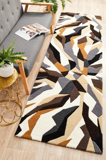 Nest Whirl Handmade Tufted Wool Carpet - Floorshot