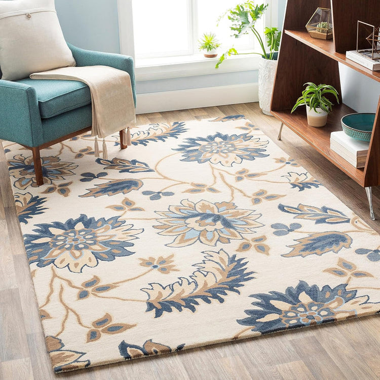 Obsidian Reef Handmade Tufted Wool Carpet - Floorshot