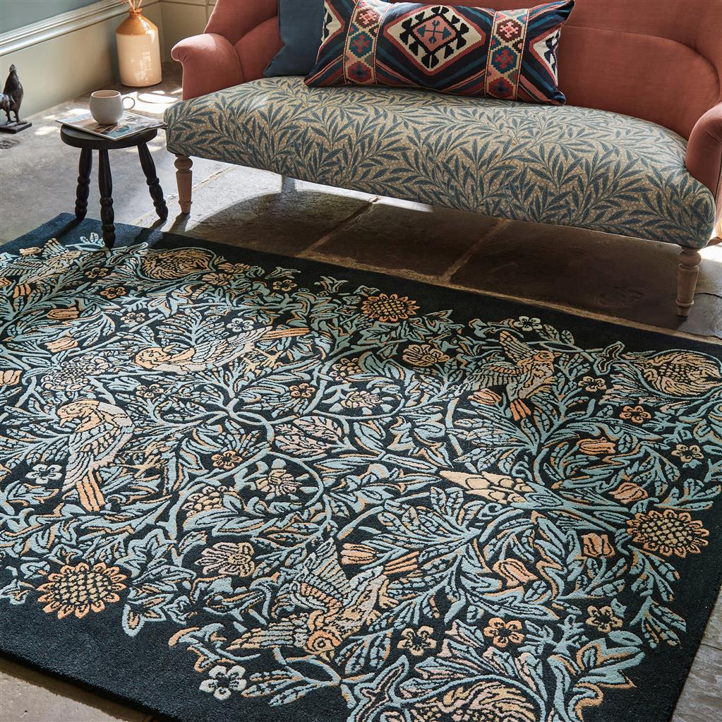 Herman Dawn Birds Handmade Tufted Wool Carpet - Floorshot