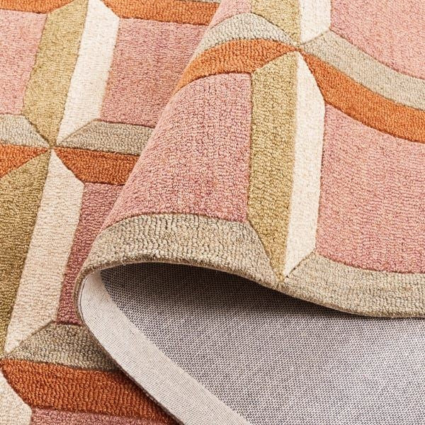 Scene Burst Handmade Tufted Wool Carpet - CloseUp