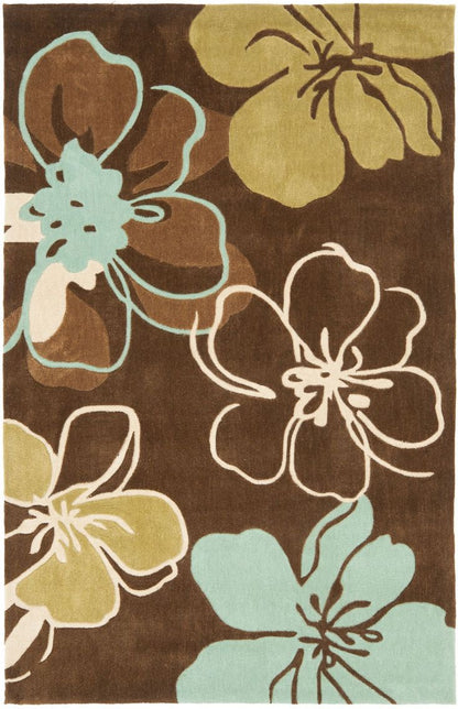 Cloudy Field Handmade Tufted Wool Carpet - Headshot