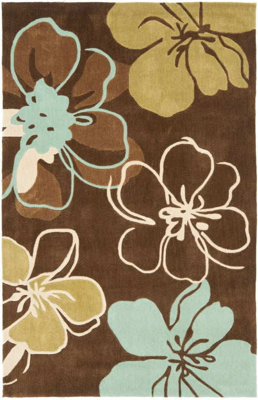 Cloudy Field Handmade Tufted Wool Carpet - Headshot