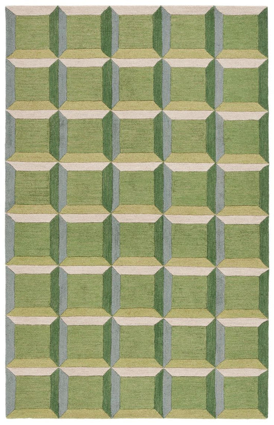 Caramel Nestle Handmade Tufted Wool Carpet - Headshot