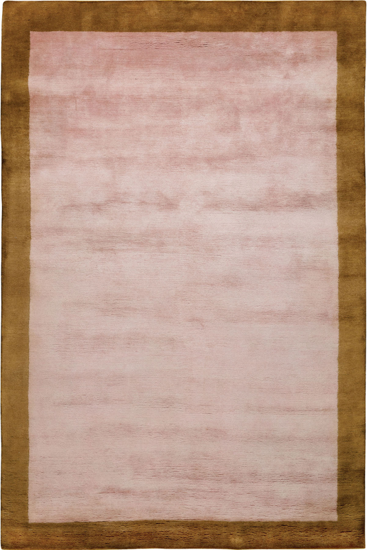 Mohair Border Handmade Tufted Wool Carpet