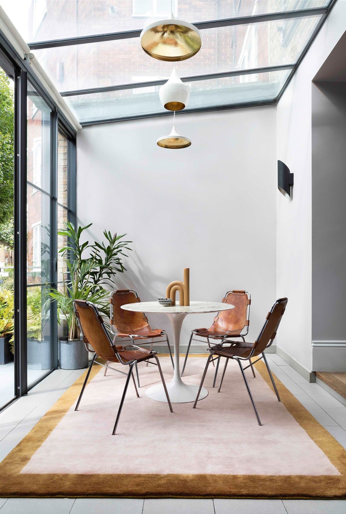 Mohair Border Handmade Tufted Wool Carpet