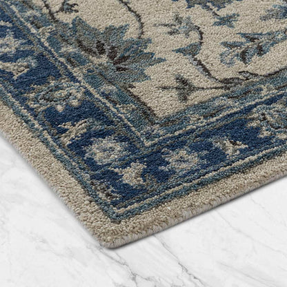 Zahana Behrouz Handmade Tufted Wool Carpet - Corner