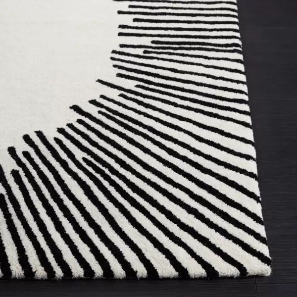 Petal Spance Handmade Tufted Wool Carpet - Corner