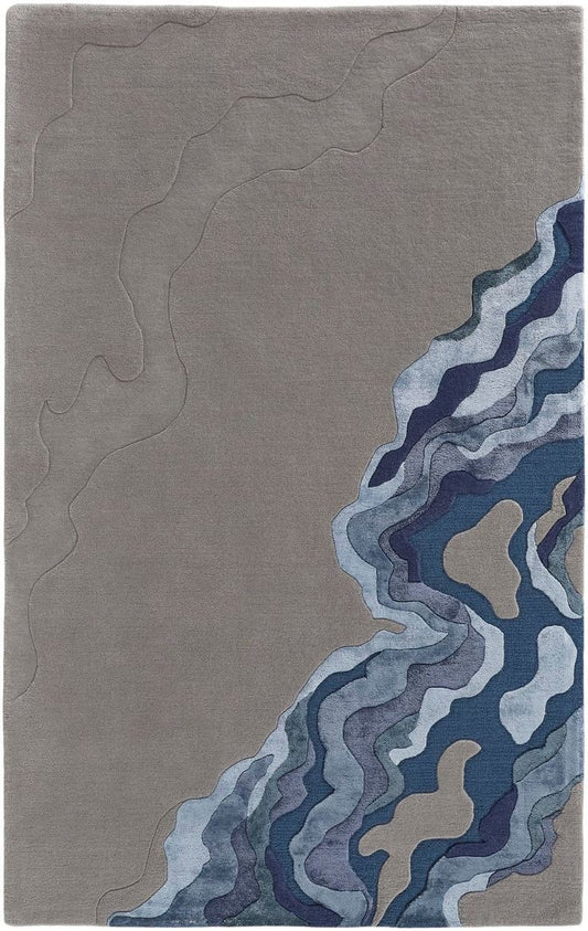 Artistic Note Handmade Tufted Wool Carpet - Headshot
