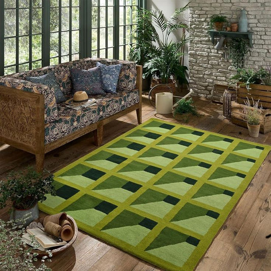 Radiant Drift Handmade Tufted Wool Carpet - Floorshot