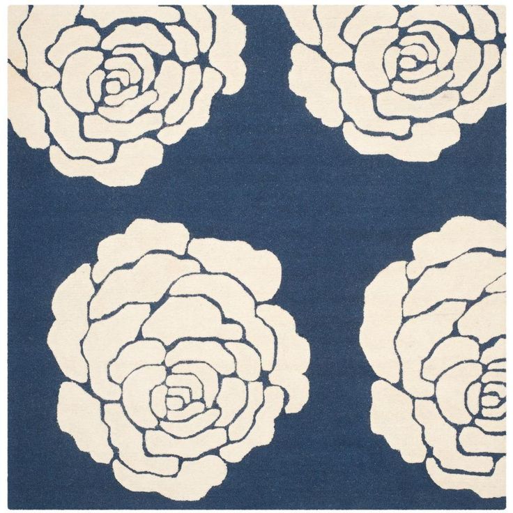 Mesh Bloom Handmade Tufted Wool Carpet - CloseUp
