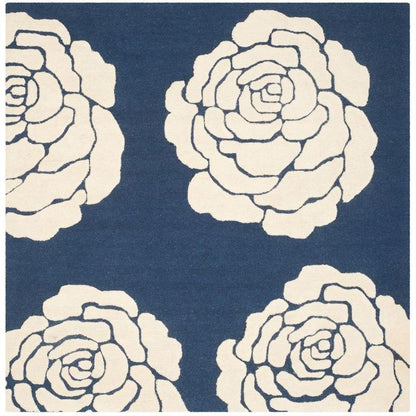 Mesh Bloom Handmade Tufted Wool Carpet - CloseUp