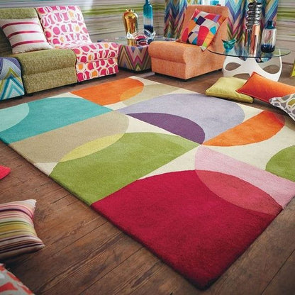 Apricot Slide Handmade Tufted Wool Carpet - Floorshot
