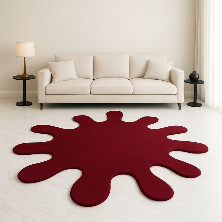 Liberty Fungus Handmade Tufted Irregular Shaped Wool Carpet - Floorshot