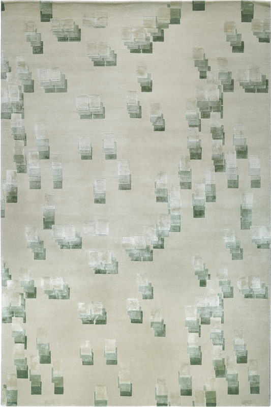 Rubic Pistachio Handmade Tufted Wool Carpet