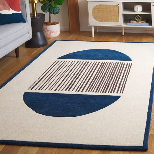Tranquil Sparkle Handmade Tufted Wool Carpet - Floorshot