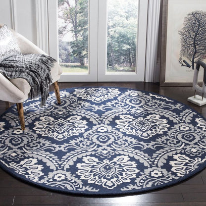 Granite Thicket Handmade Tufted Round Wool Carpet - Floorshot