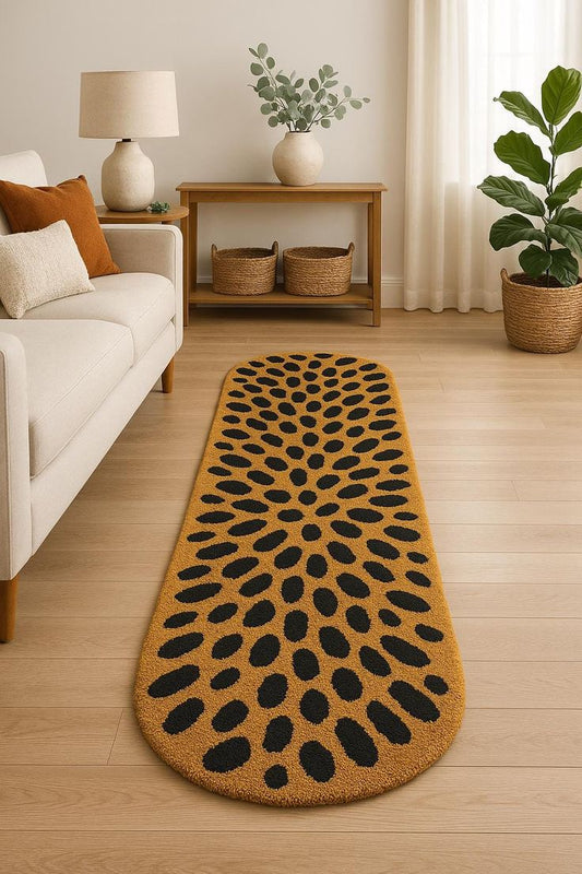 Night Liquor Handmade Tufted Runner Wool Carpet