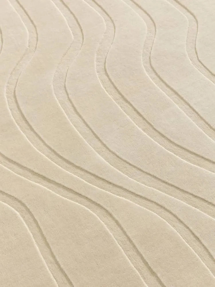 California Presto Handmade Tufted Wool Carpet - CloseUp
