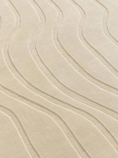 California Presto Handmade Tufted Wool Carpet - CloseUp