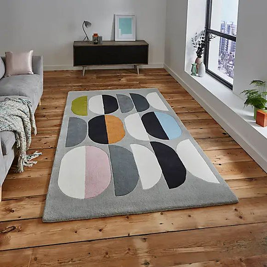Feather Swing Handmade Tufted Wool Carpet - Floorshot