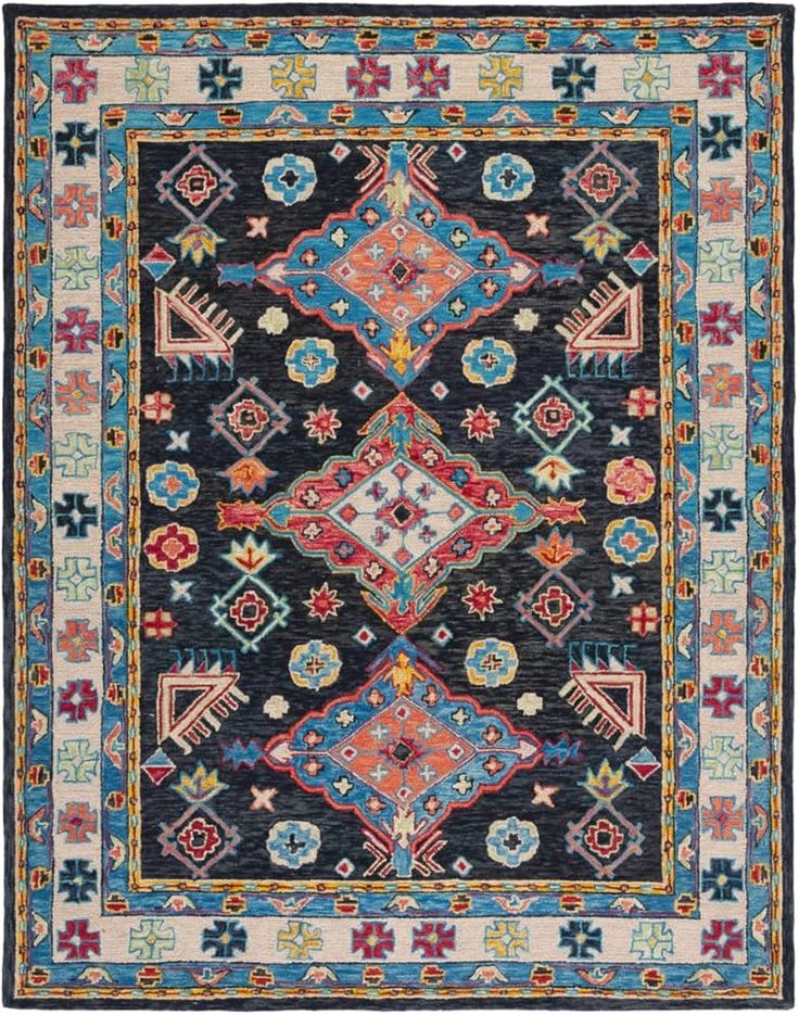 Frozen Tinge Handmade Tufted Wool Carpet - Headshot