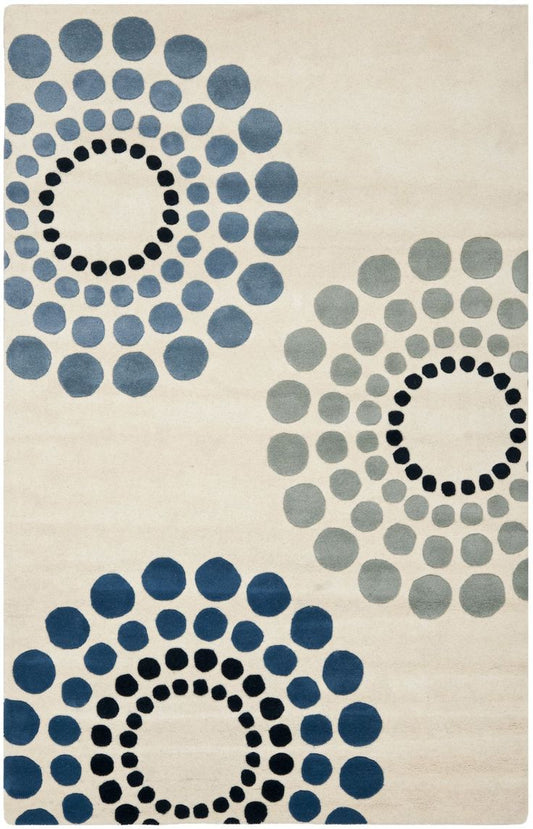 Earthy Drift Handmade Tufted Wool Carpet - Headshot