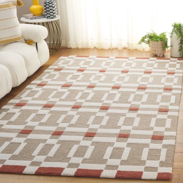 Rust Shine Handmade Tufted Wool Carpet - Floorshot