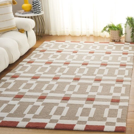 Rust Shine Handmade Tufted Wool Carpet - Floorshot