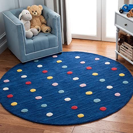 Nova Gleam Handmade Tufted Round Wool Carpet - Floorshot