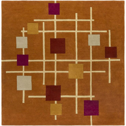 Foggy Trail Handmade Tufted Wool Carpet - Headshot