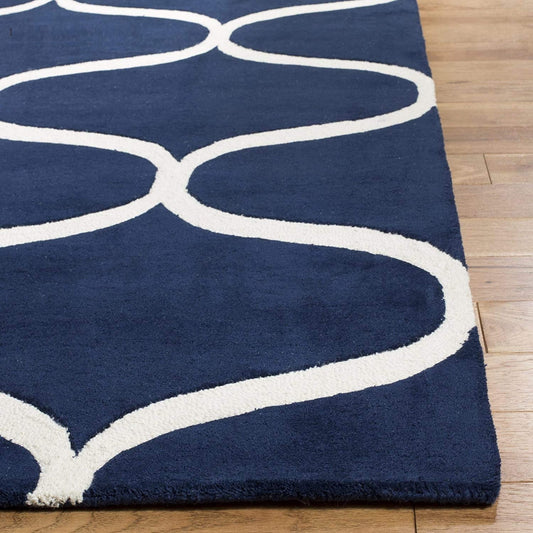Moroccan Oggy Handmade Tufted Runner Wool Carpet