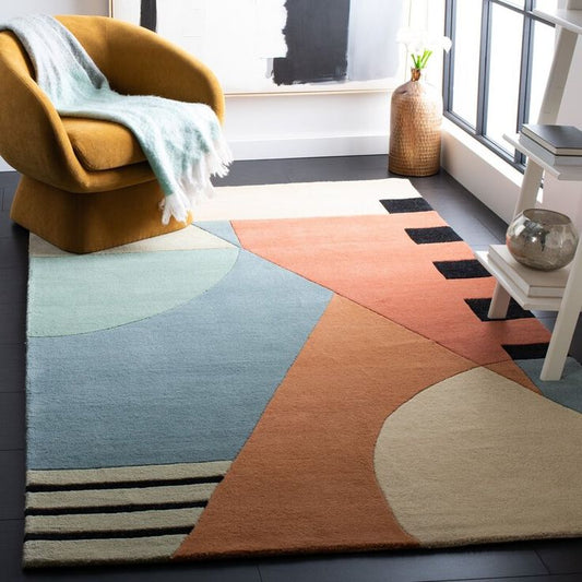 Fluffy Crackle Handmade Tufted Wool Carpet - Floorshot