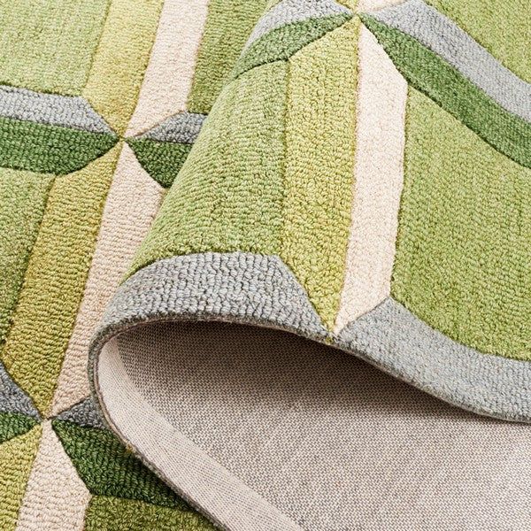 Caramel Nestle Handmade Tufted Wool Carpet - Corner