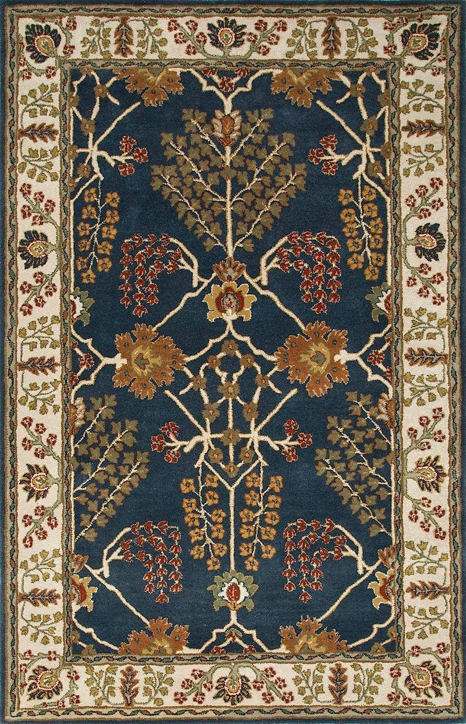 Topaz Neon Handmade Tufted Wool Carpet - Headshot