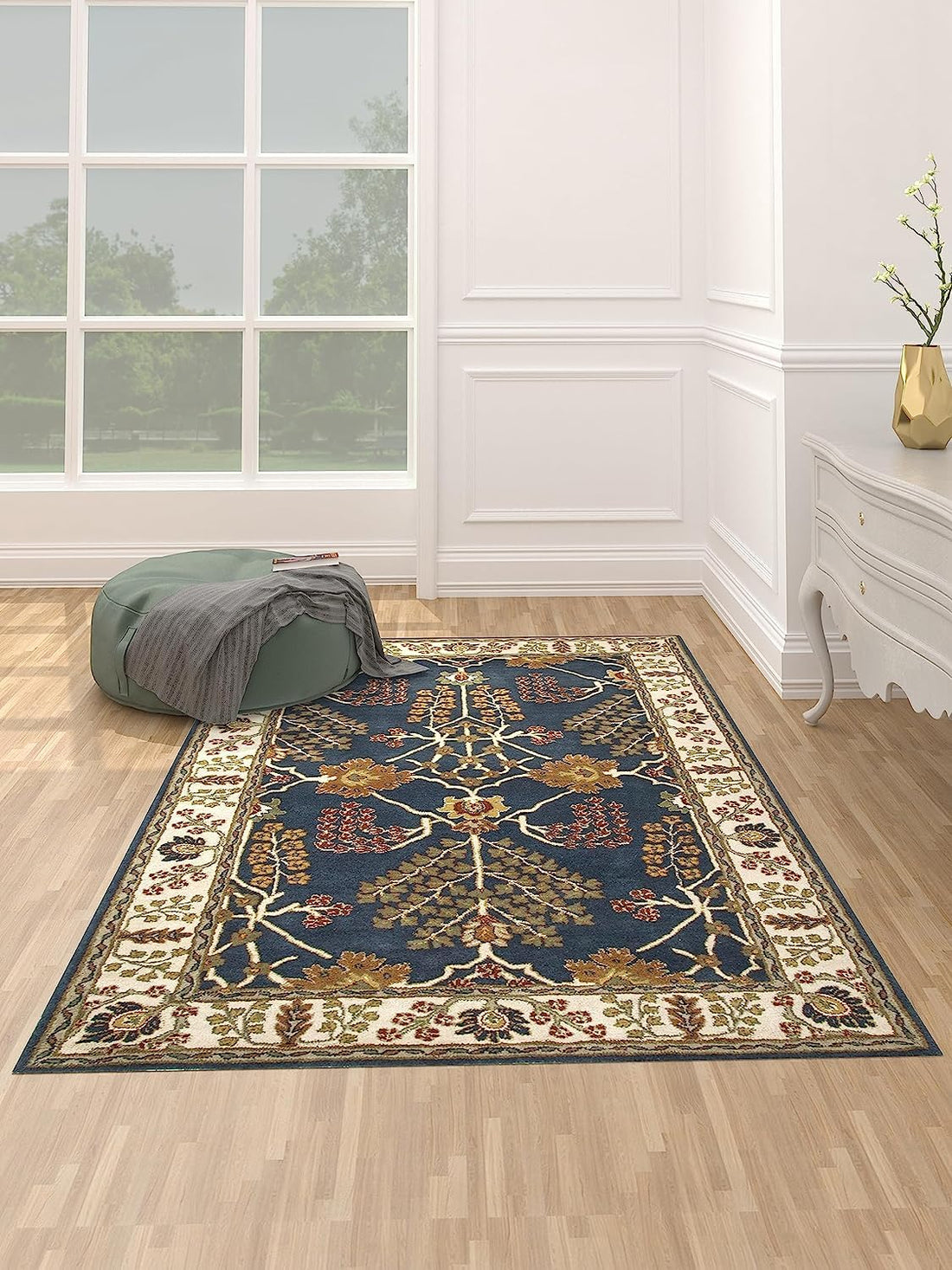Topaz Neon Handmade Tufted Wool Carpet - Floorshot