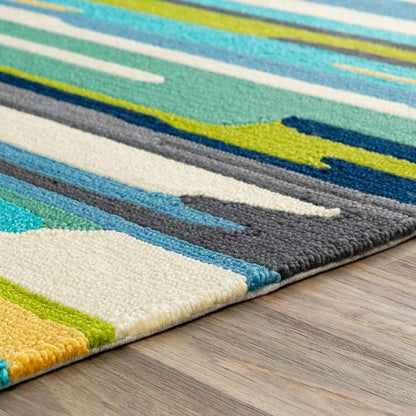 Whiff Spire Handmade Tufted Wool Carpet - CloseUp