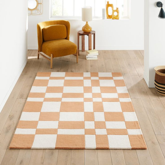 Dusky Glint Handmade Tufted Wool Carpet - Floorshot