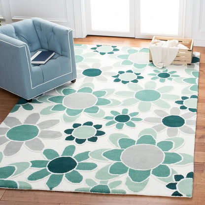 Silken Tinge Handmade Tufted Wool Carpet - Floorshot