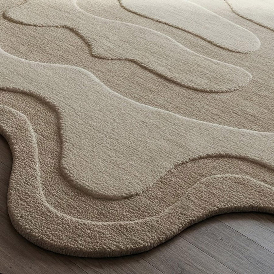 Hermani Gloster Handmade Tufted Irregular Shaped Wool Carpet