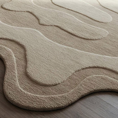 Hermani Gloster Handmade Tufted Irregular Shaped Wool Carpet