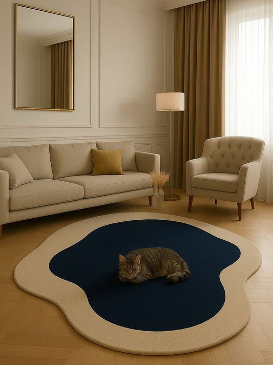 Clusted Peak Handmade Tufted Irregular Shaped Wool Carpet - Floorshot