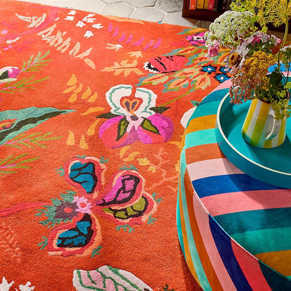 Wonderland Floral Handmade Tufted Wool Carpet - Floorshot